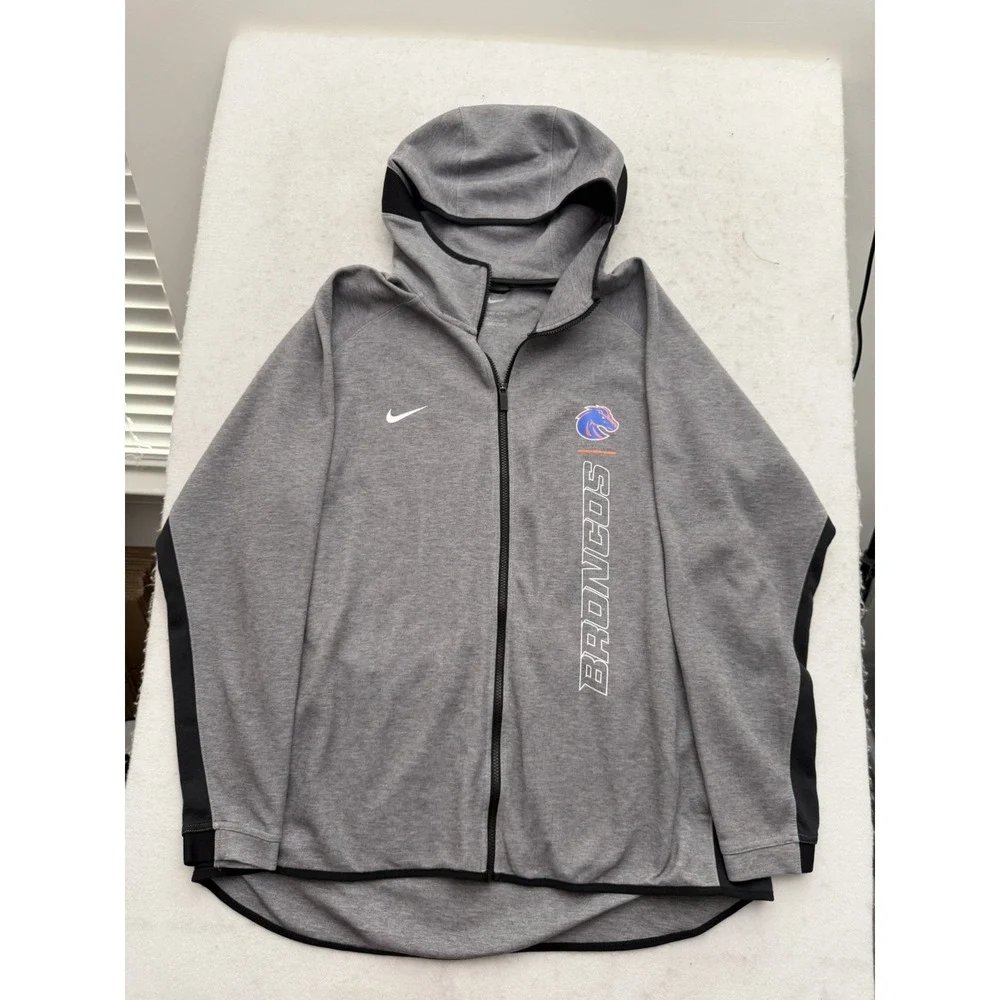 Team Issued Boise State Broncos Football Nike Warm Up Hoodie Mens 2XL RARE